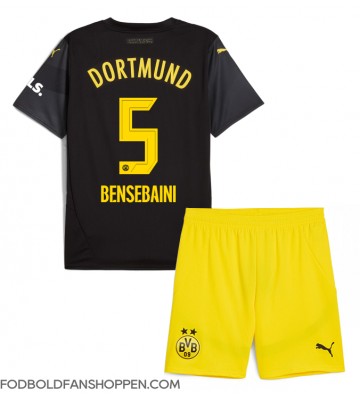 Borussia Dortmund Ramy Bensebaini #5 Udebanetrøje Børn 2024-25 Kortærmet (+ Korte bukser)